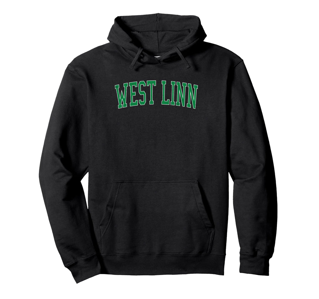 West Linn Or Distressed Green Varsity Hoodie - Streetwear Style Unisex - T-Shirt, Sweatshirt, Hoodie