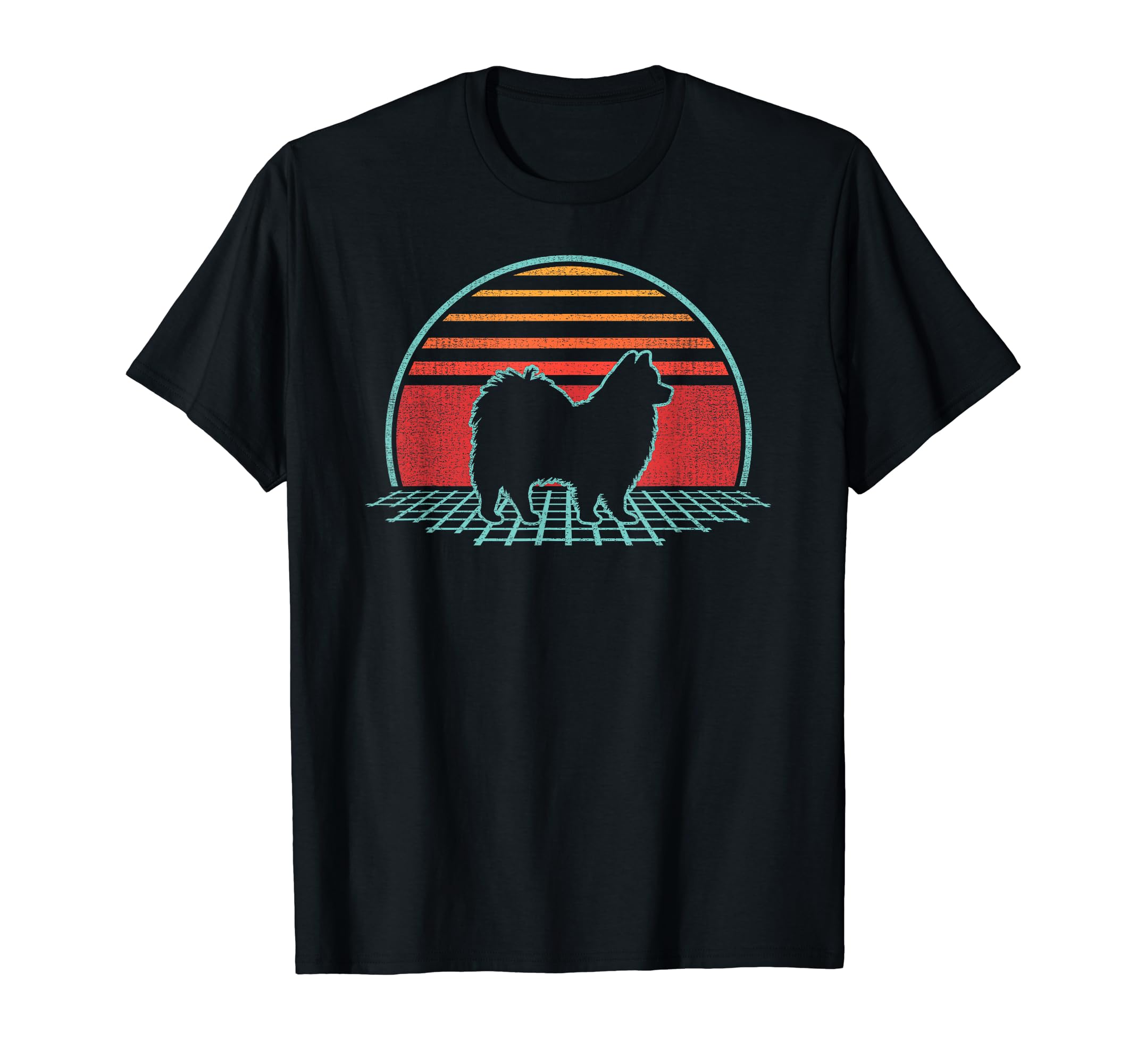 American Eskimo Dog 80S Gift T-Shirt - Graphic Print for Adults - T-Shirt, Sweatshirt, Hoodie