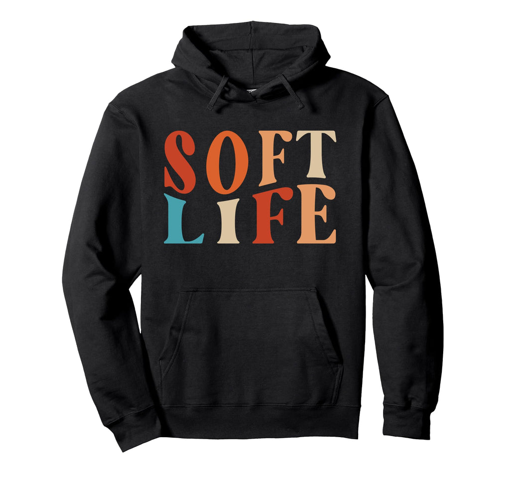 Soft Life Dont Stress Free Hoodie - Casual Everyday Wear Men Women - T-Shirt, Sweatshirt, Hoodie