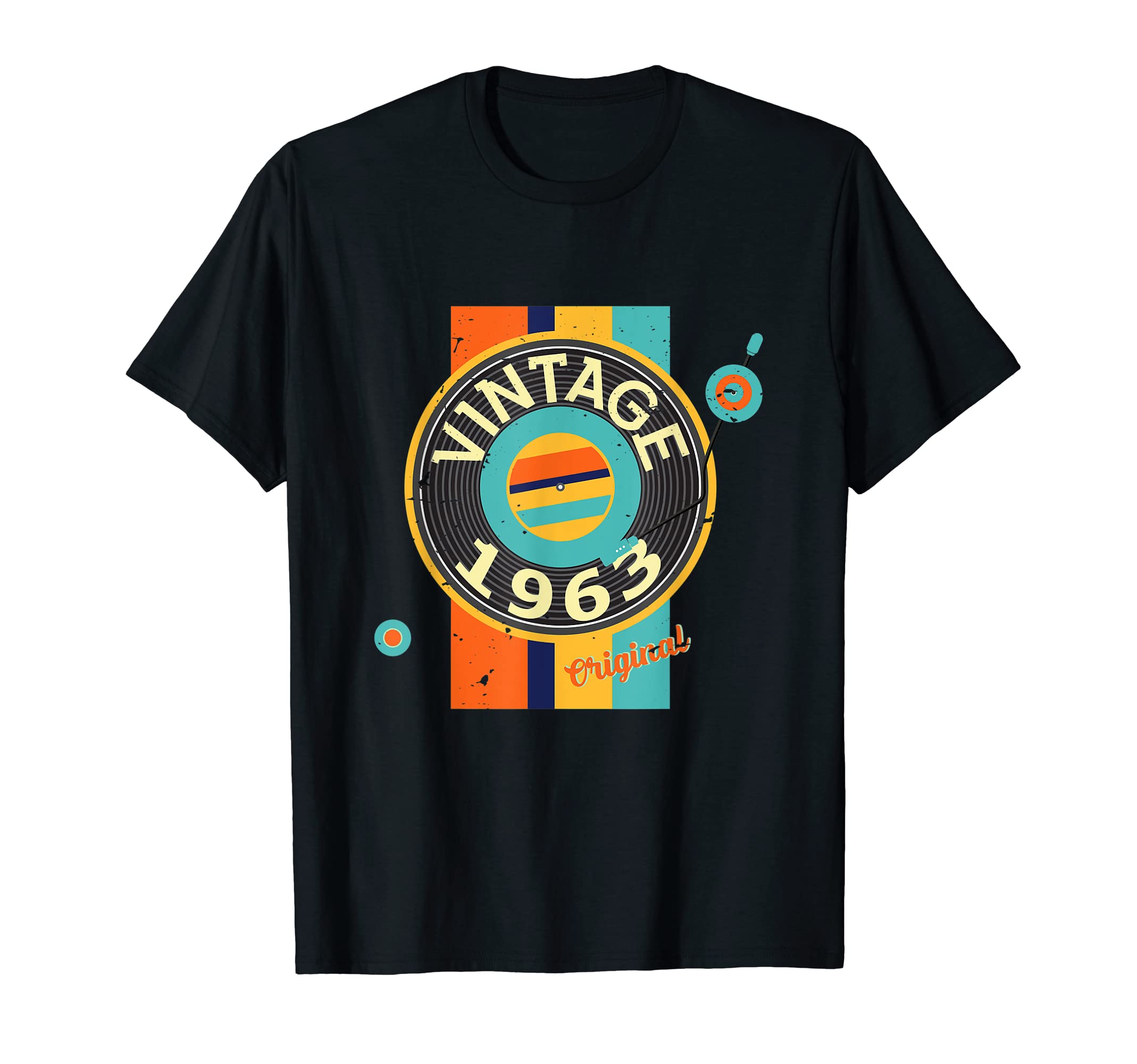 Record Vinyl 1963 Birthday Gift T-Shirt - Casual Everyday Wear Unisex - T-Shirt, Sweatshirt, Hoodie