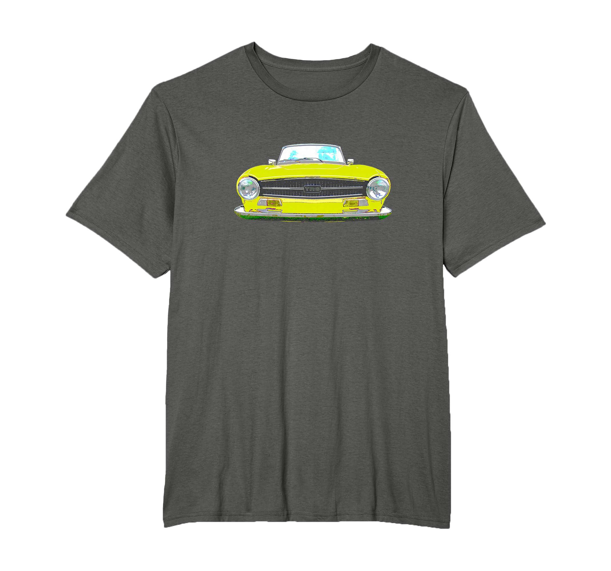 Triumph Tr6 British 1970S Car Yellow T-Shirt - Streetwear Style Unisex - T-Shirt, Sweatshirt, Hoodie