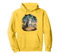 Funny Cat Western Ufo Cowboy Cat Hoodie - Graphic Print Unisex - T-Shirt, Sweatshirt, Hoodie