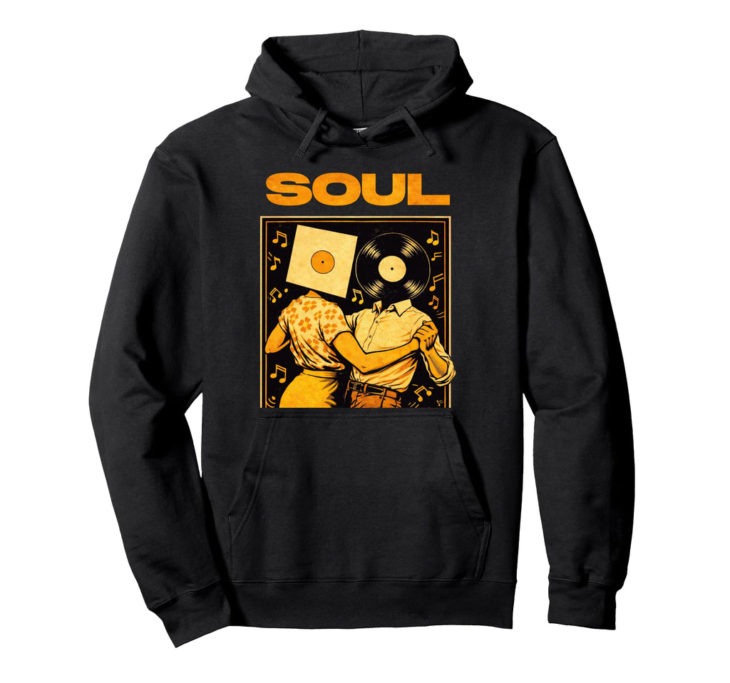 Soul Music Dancing Couple 70S Funk Hoodie - Custom Art Print for Adults - T-Shirt, Sweatshirt, Hoodie