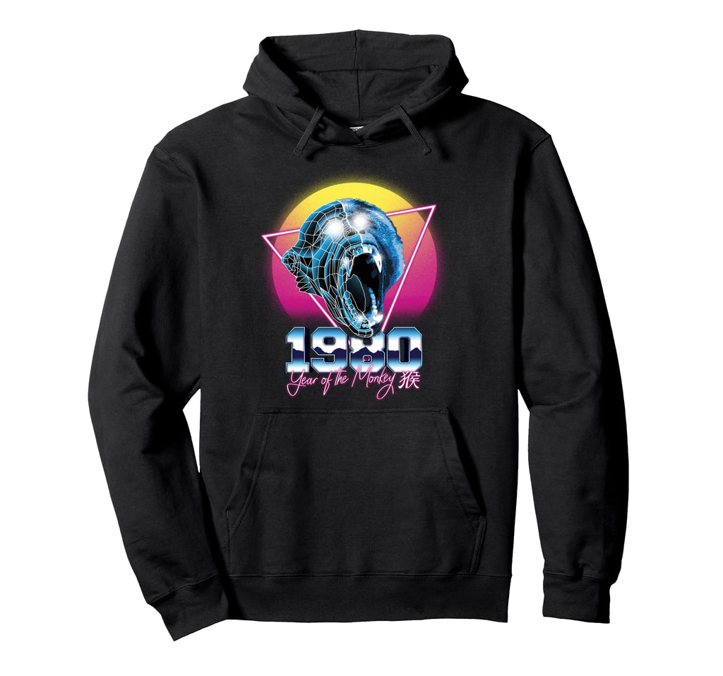 1980 Year Monkey 80S Chinese Zodiac Hoodie - Casual Everyday Wear Unisex - T-Shirt, Sweatshirt, Hoodie