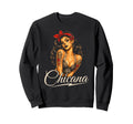 Chicana 80S Pin Up Hot Latina Tattoo Sweatshirt - Trendy Graphic Unisex - T-Shirt, Sweatshirt, Hoodie