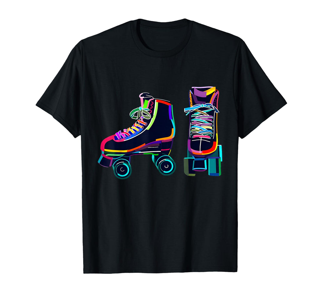 Colourfull Roller Skate Novelty T-Shirt - Novelty Apparel for Adults - T-Shirt, Sweatshirt, Hoodie