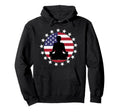 Patriotic Yoga Pose American Flag 4Th July Hoodie - Unique Graphic Unisex - T-Shirt, Sweatshirt, Hoodie