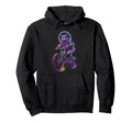 Synthwave Cat Bike Rider 80S 90S Cycling Hoodie - Novelty Apparel Unisex - T-Shirt, Sweatshirt, Hoodie