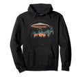 Ufo Alien Space Distressed Vibes 43 Hoodie - Novelty Apparel Unisex - T-Shirt, Sweatshirt, Hoodie