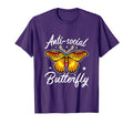 Antisocial Butterfly Introvert T-Shirt - Casual Everyday Wear Men Women - T-Shirt, Sweatshirt, Hoodie