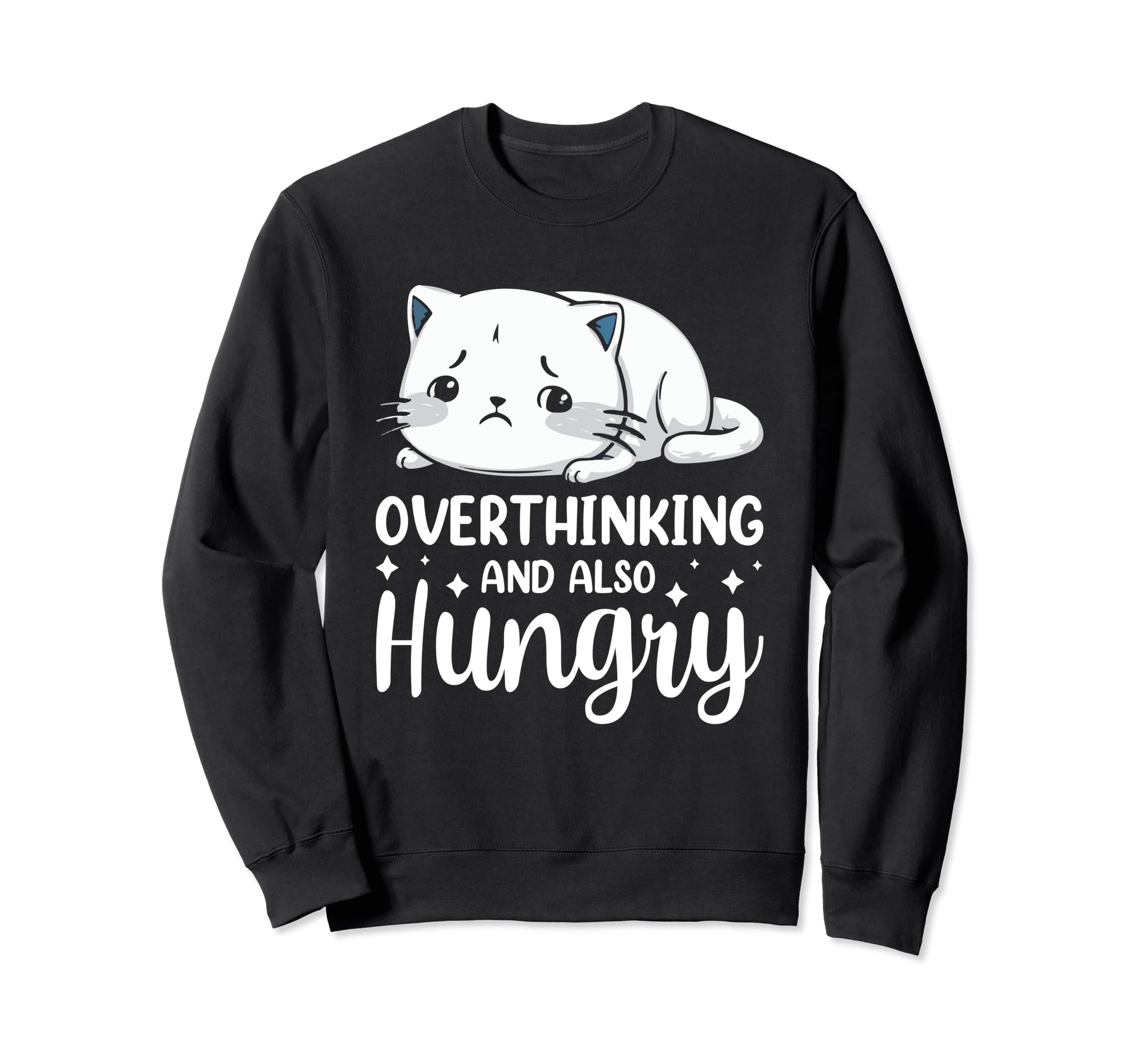 Hungry Overthinker Food Anxiety Hoodie - Unique Graphic for Adults - T-Shirt, Sweatshirt, Hoodie