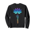 Yoga Meditation Chakra Lotus Flower Sweatshirt - Minimalist Print Unisex - T-Shirt, Sweatshirt, Hoodie