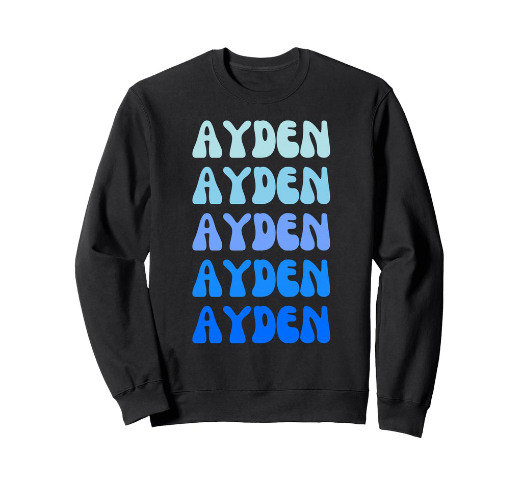 Ayden Name Stack Sweatshirt - Minimalist Print for Adults - T-Shirt, Sweatshirt, Hoodie