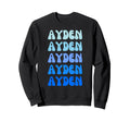 Ayden Name Stack Sweatshirt - Minimalist Print for Adults - T-Shirt, Sweatshirt, Hoodie