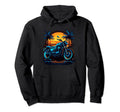 Motorcycle Bike Synthwave Biker Hoodie - Aesthetic Graphic Men Women - T-Shirt, Sweatshirt, Hoodie