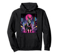 Vaporwave Donkey 80S Synthwave Hoodie - Graphic Print for Adults - T-Shirt, Sweatshirt, Hoodie