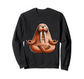 Meditation Walrus Yoga Pose Relaxing Sweatshirt - Streetwear Style Unisex - T-Shirt, Sweatshirt, Hoodie