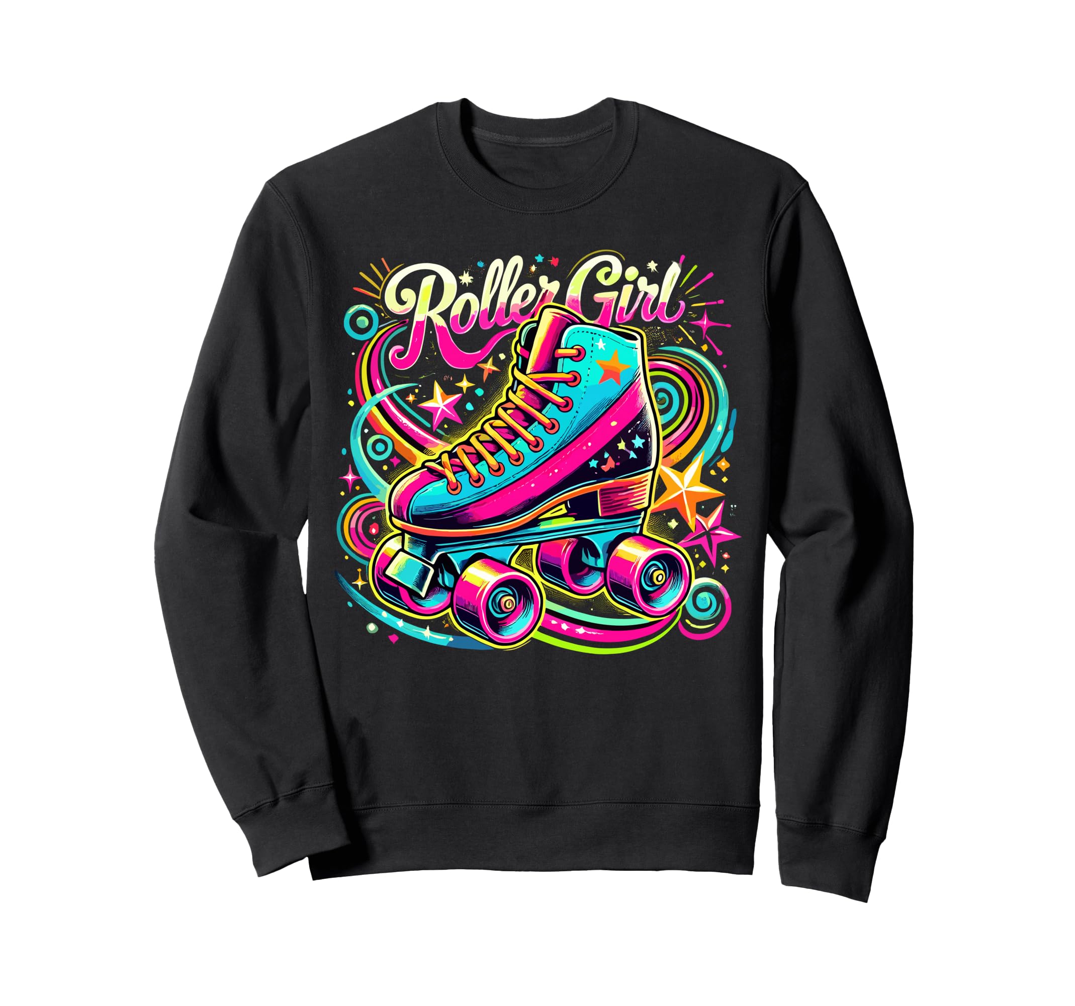 Roller Funny Roller Skates 90S 80S Sweatshirt - Trendy Graphic Men Women - T-Shirt, Sweatshirt, Hoodie