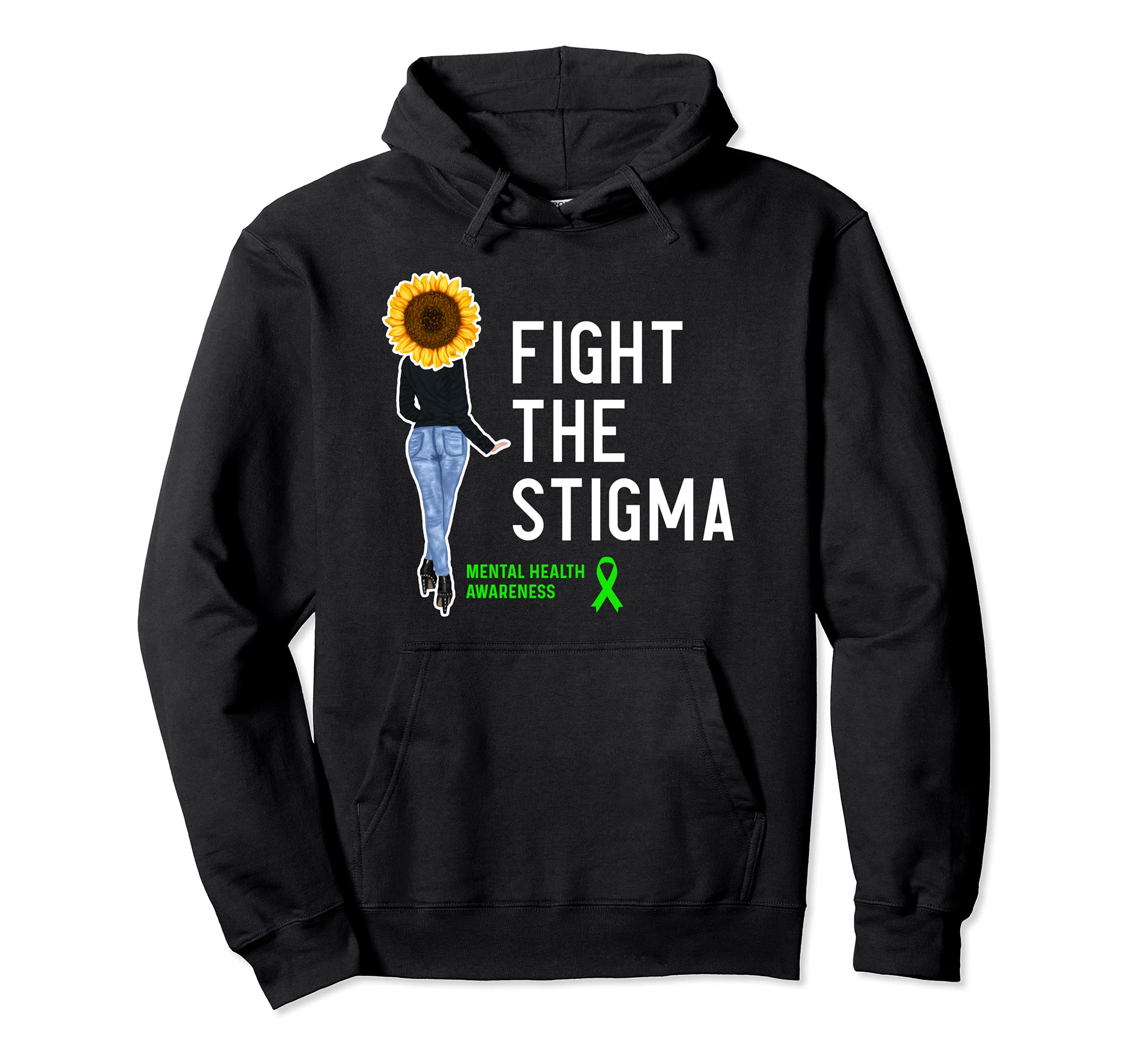 Mental Health Awareness Fight Hoodie - Casual Everyday Wear for Adults - T-Shirt, Sweatshirt, Hoodie