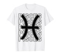 Pisces Zodiac Sign Typography Astrology T-Shirt - Unique Graphic for Adults - T-Shirt, Sweatshirt, Hoodie