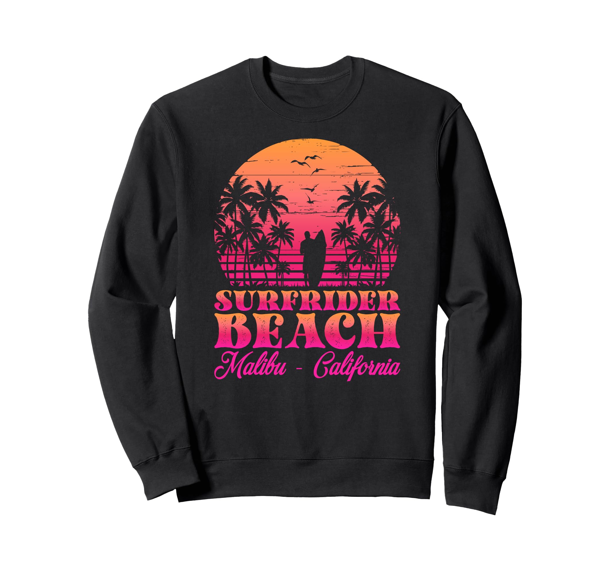 Waves Sunsets Surfrider Beach Sweatshirt - Casual Everyday Wear for Adults - T-Shirt, Sweatshirt, Hoodie