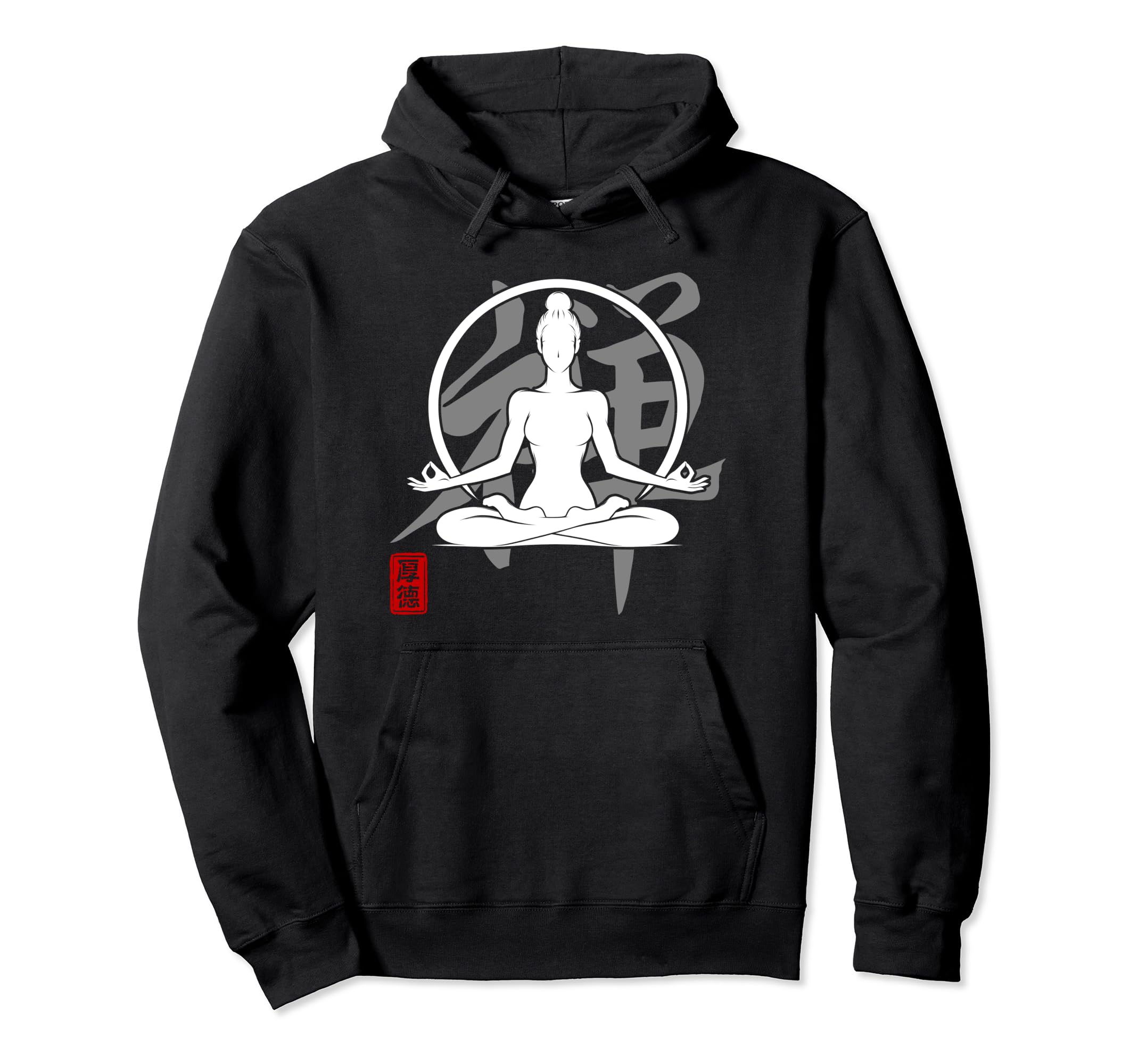 Yoga Zen Japan Kanji Art Meditation Om Hoodie - Novelty Apparel Unisex - T-Shirt, Sweatshirt, Hoodie
