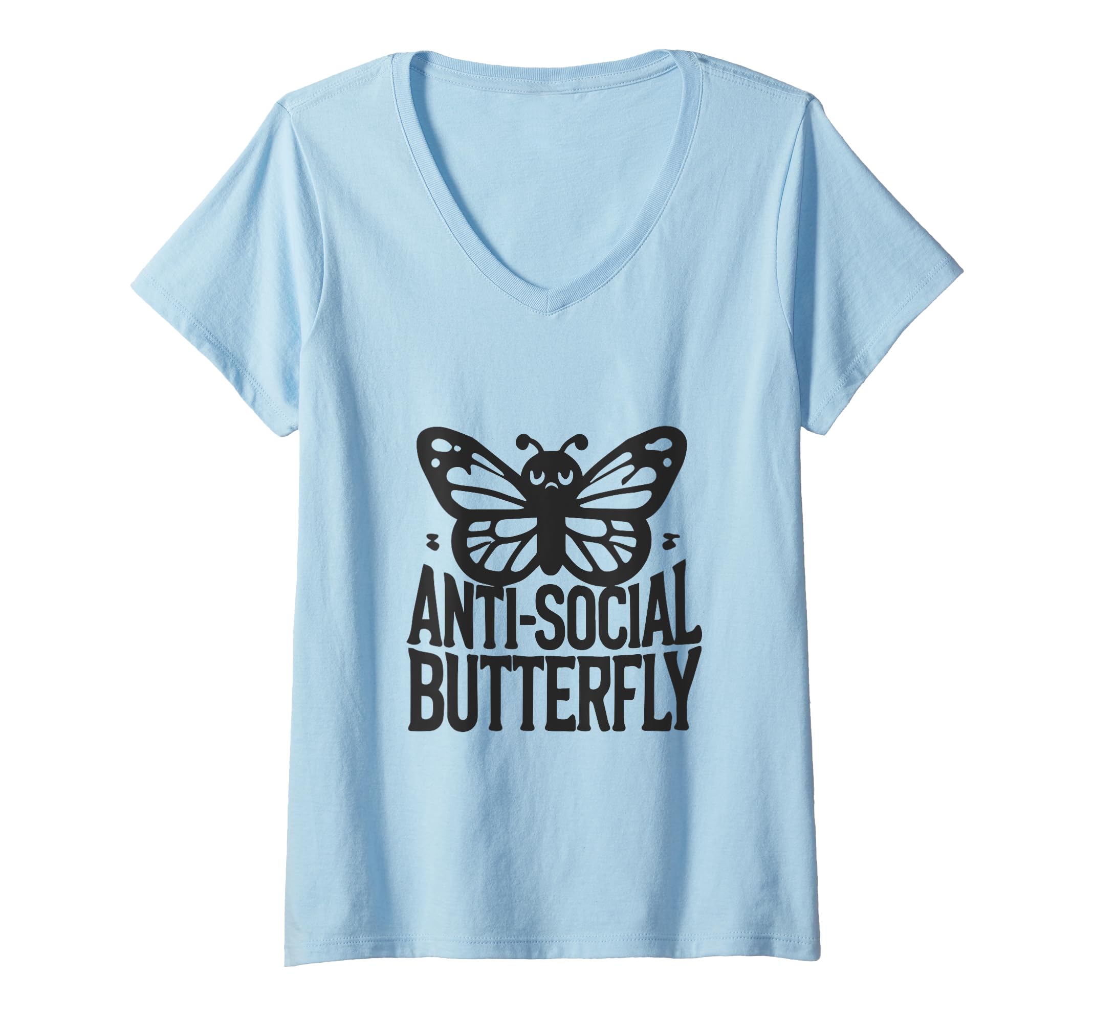 Womens Anti Social Butterfly Funny Anti T-Shirt - Streetwear Style Unisex - T-Shirt, Sweatshirt, Hoodie
