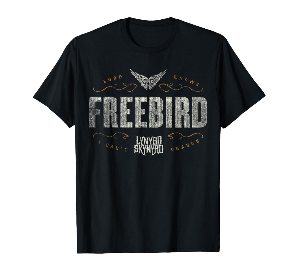 Lynyrd Skynyrd Logo Free Bird Lyrics T-Shirt - Unique Graphic Men Women - T-Shirt, Sweatshirt, Hoodie