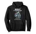 Built 71 Years Ago Motorcycle Biker Hoodie - Fun Novelty Design for Adults - T-Shirt, Sweatshirt, Hoodie