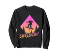 Shreddin Snowboarder Snowboarding Sweatshirt - Unique Graphic Men Women - T-Shirt, Sweatshirt, Hoodie