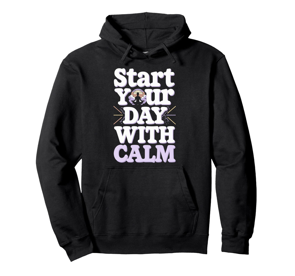 Morning Routine Peaceful Mornings Self Hoodie - Aesthetic Graphic Unisex - T-Shirt, Sweatshirt, Hoodie