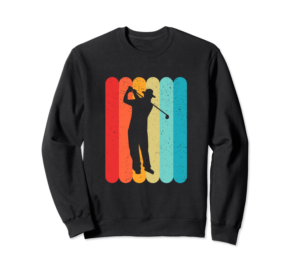 Golf Player Silhouette Lines Sweatshirt - Graphic Print Men Women - T-Shirt, Sweatshirt, Hoodie