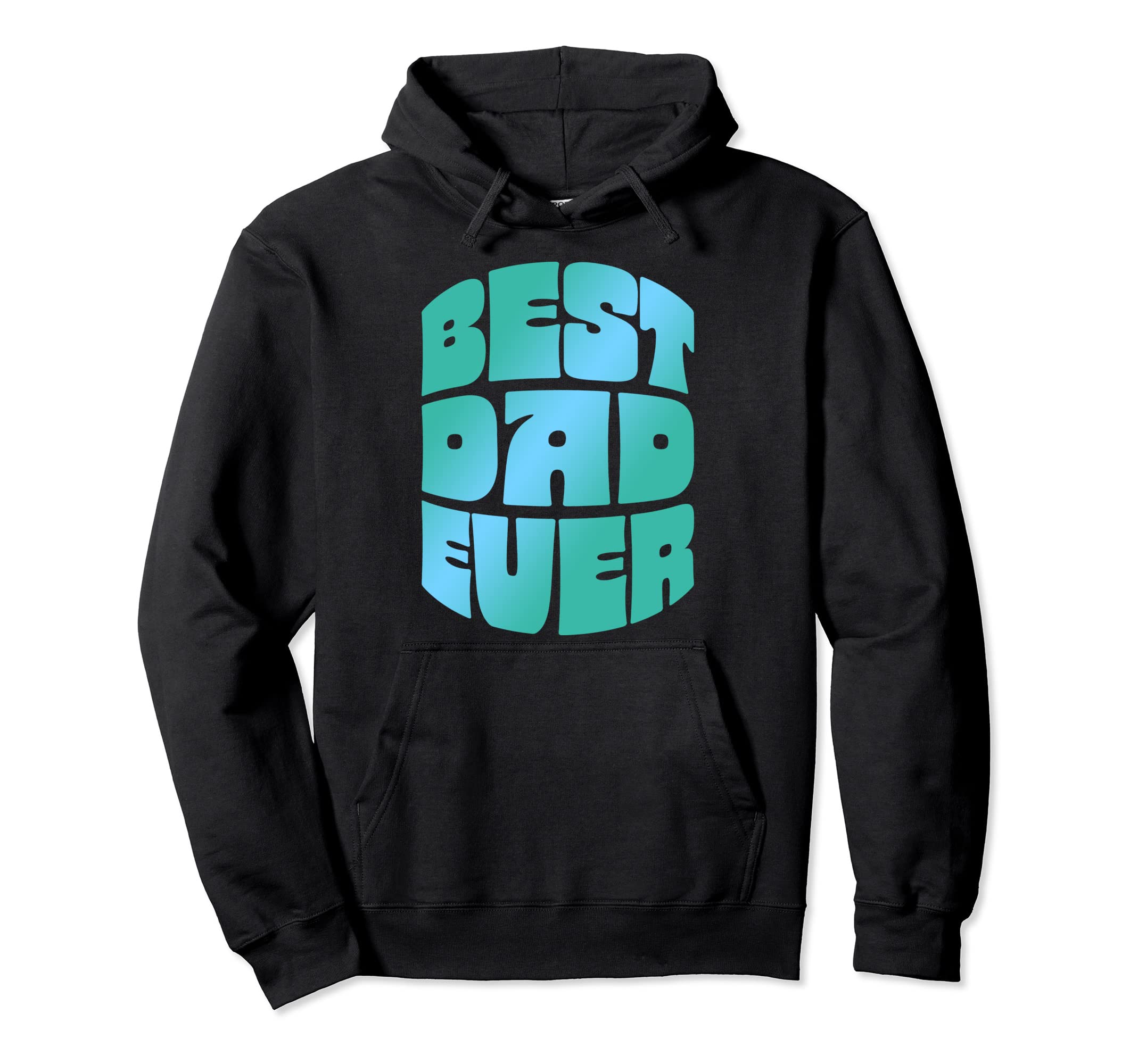 Best Dad Ever Seventies Typography Old Hoodie - Unique Graphic for Adults - T-Shirt, Sweatshirt, Hoodie