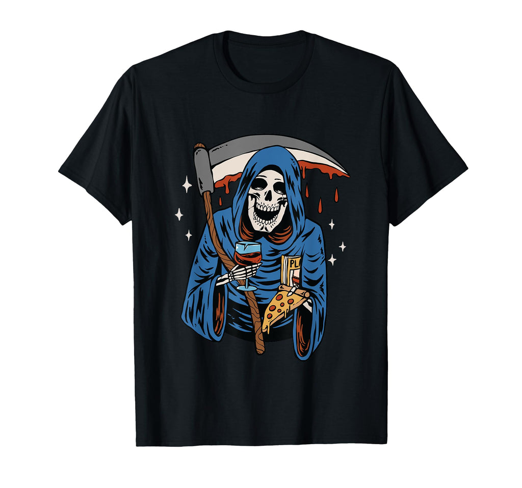 Grim Reaper American Traditional T-Shirt - Casual Everyday Wear Unisex - T-Shirt, Sweatshirt, Hoodie