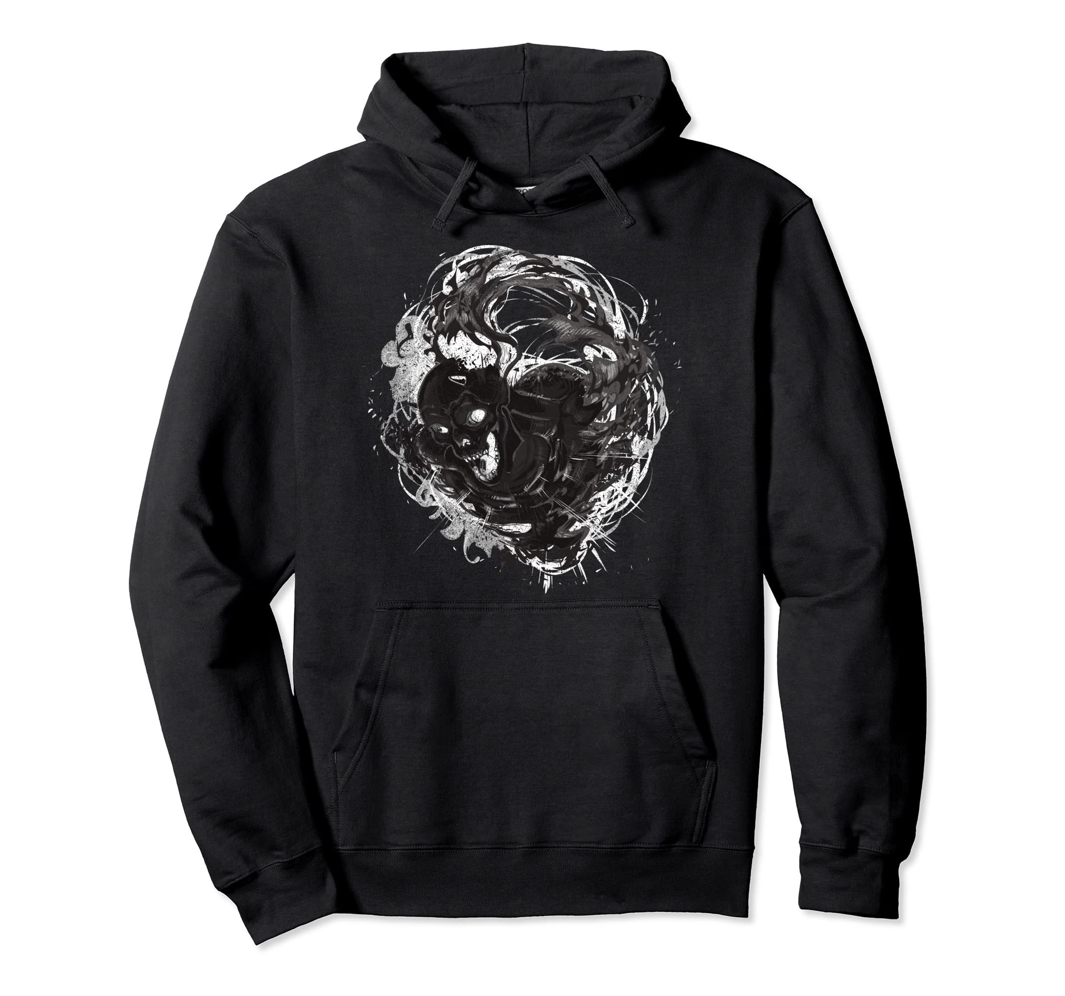 Horror Skull Skeleton Party Halloween Hoodie - Streetwear Style Men Women - T-Shirt, Sweatshirt, Hoodie