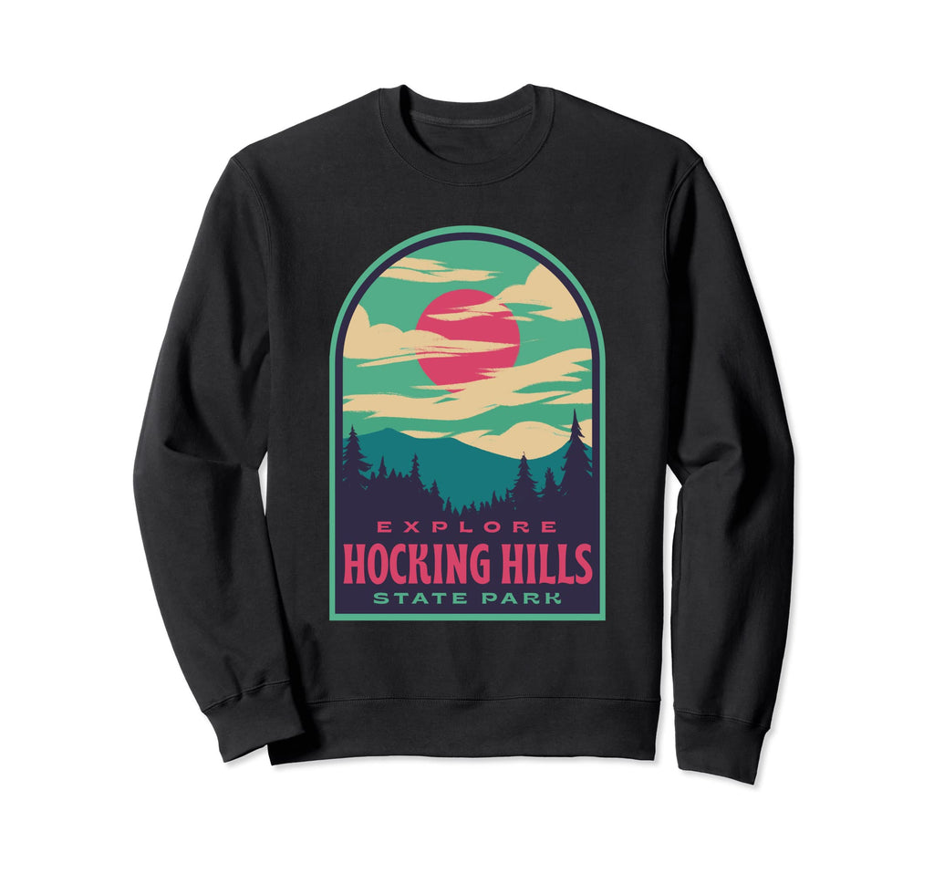 Hocking Hills State Park Sunset Sweatshirt - Minimalist Print Unisex - T-Shirt, Sweatshirt, Hoodie