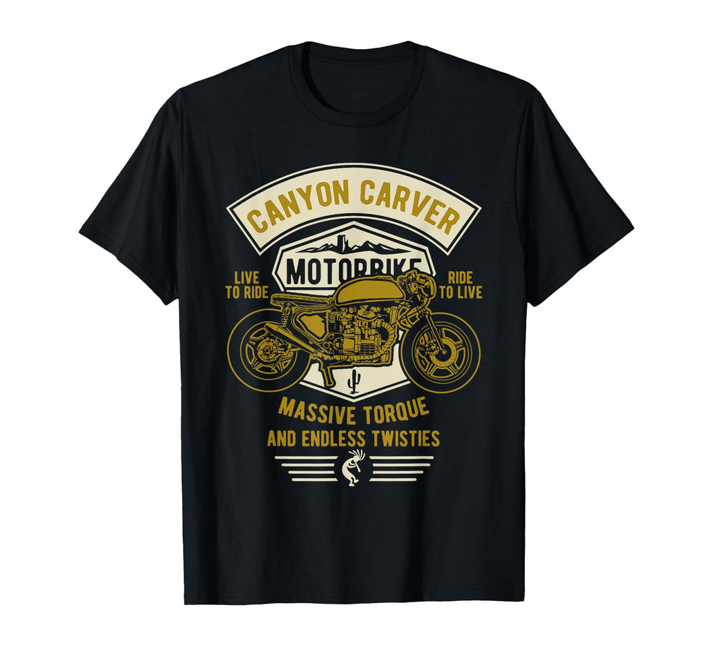 Canyon Carver Motorcycle T-Shirt - Aesthetic Graphic Men Women - T-Shirt, Sweatshirt, Hoodie