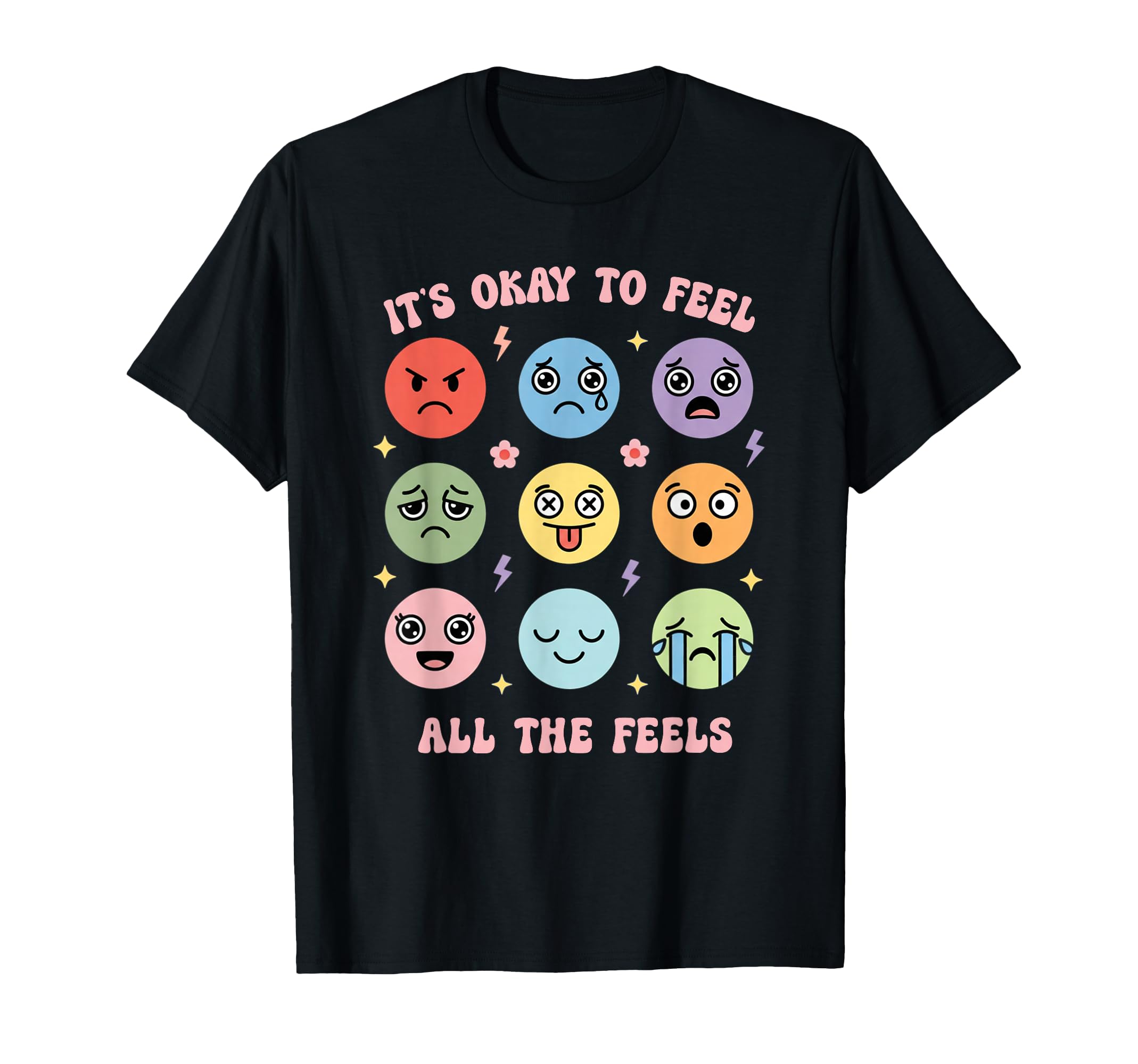 Mental Health Awareness Its Okay To Feel T-Shirt - Custom Art Print Unisex - T-Shirt, Sweatshirt, Hoodie