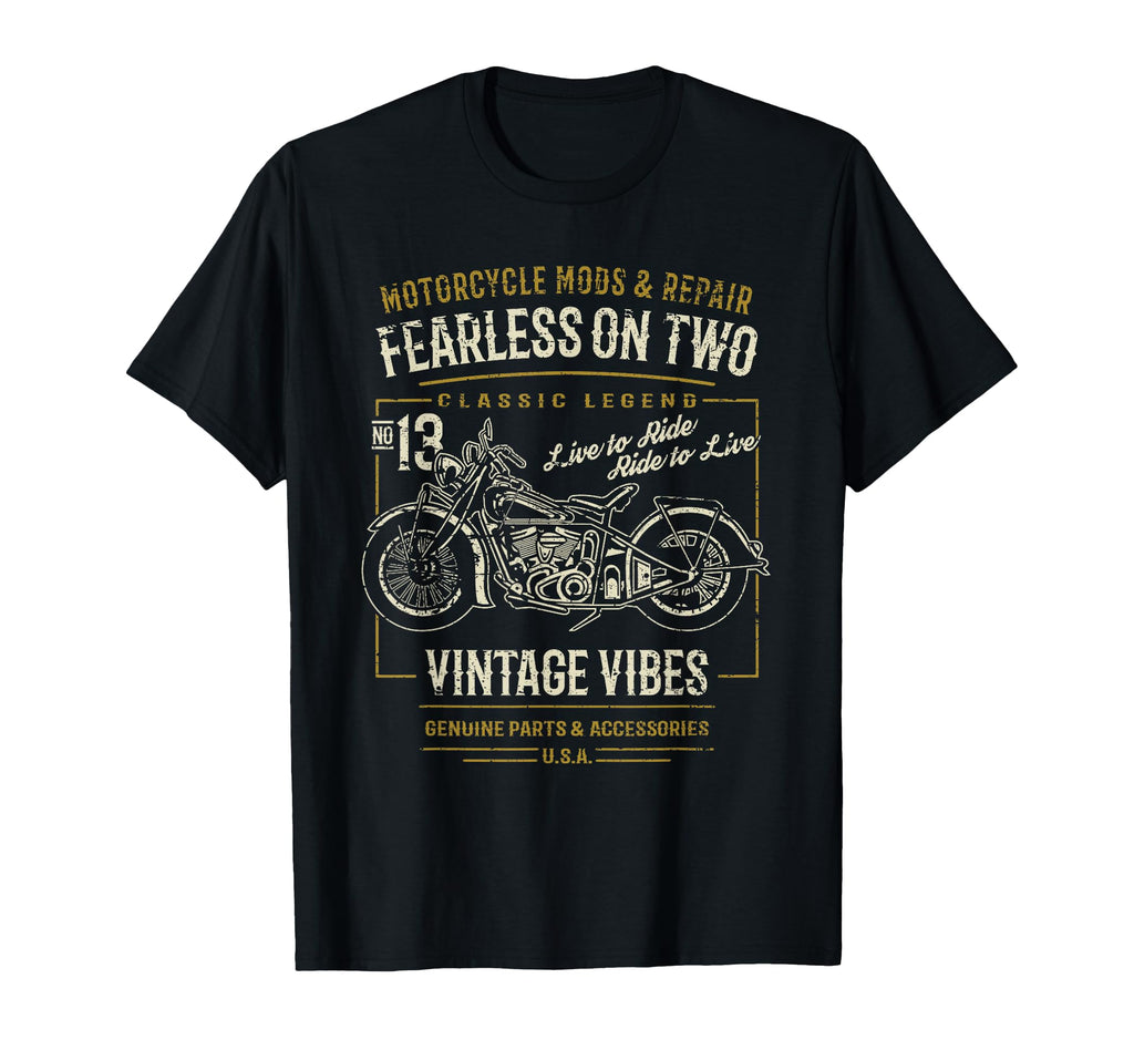 Motorcycle Distressed T-Shirt - Aesthetic Graphic for Adults - T-Shirt, Sweatshirt, Hoodie