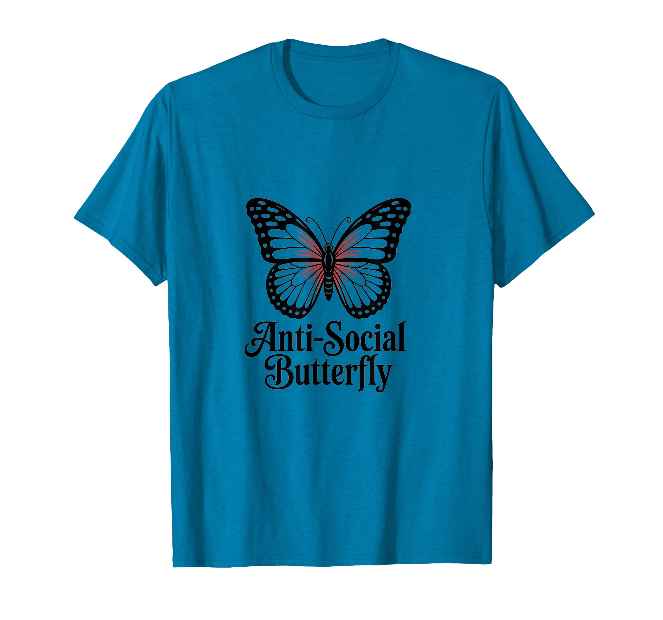 Antisocial Gothic Butterfly Aesthetic T-Shirt - Unique Graphic Men Women - T-Shirt, Sweatshirt, Hoodie