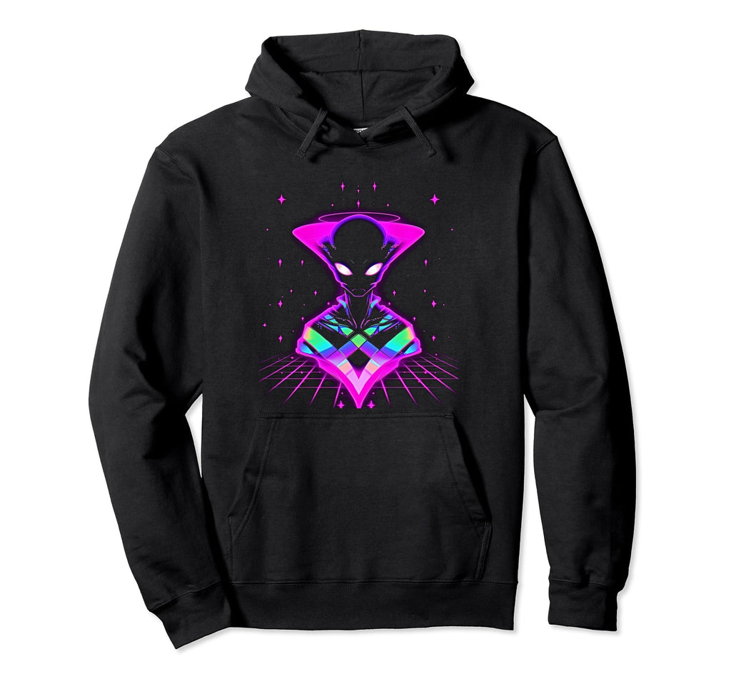 Synthwave Alien Cyberpunk 80S Sci Fi 32 Hoodie - Unique Graphic for Adults - T-Shirt, Sweatshirt, Hoodie