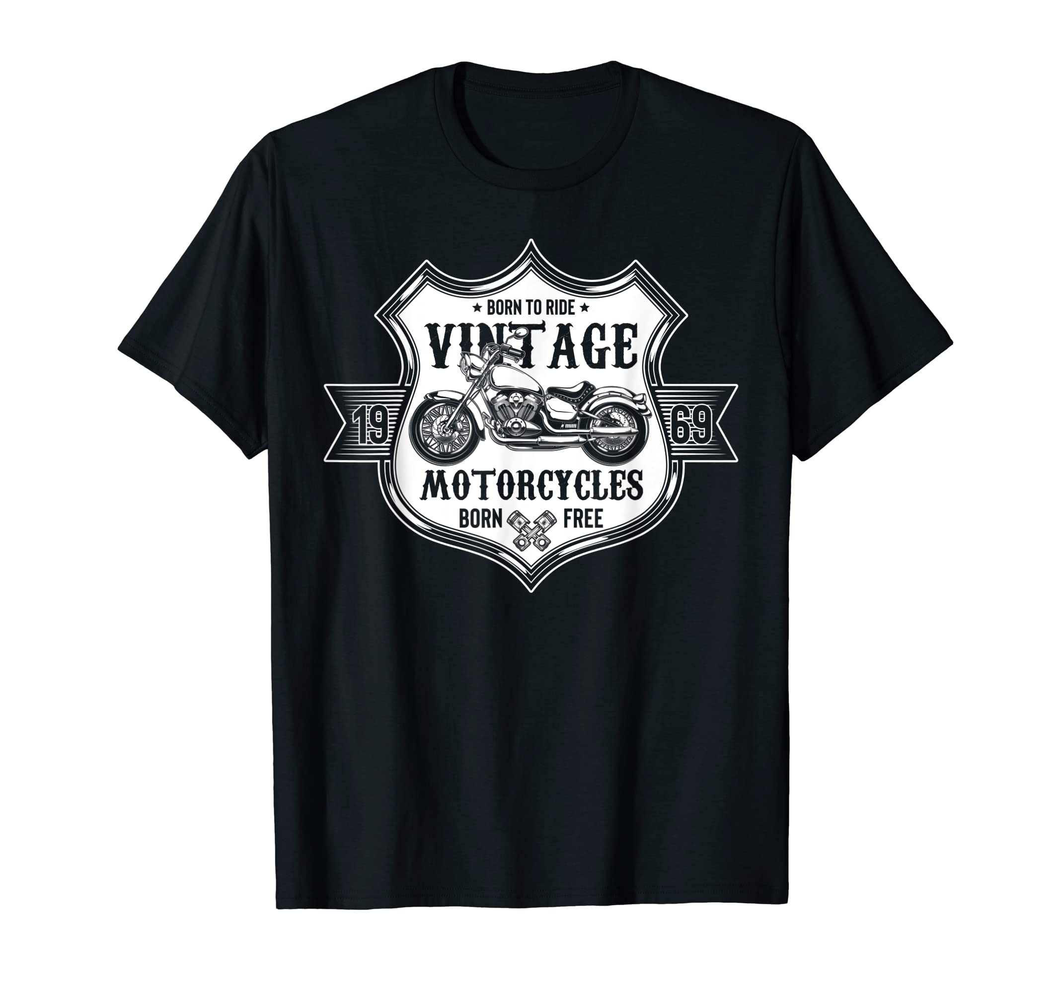 Motorcycle Birthday 60S 1969 T-Shirt - Unique Graphic Unisex - T-Shirt, Sweatshirt, Hoodie