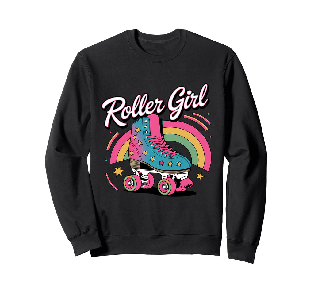 Roller Skater 80S Roller Skates 70S 90S Sweatshirt - Unique Graphic Unisex - T-Shirt, Sweatshirt, Hoodie