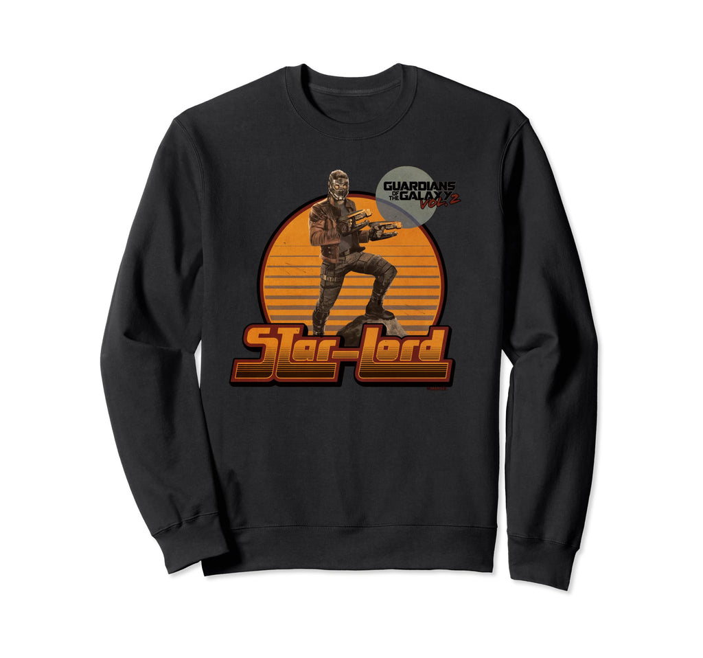 Marvel Guardians Vol2 Star Lord 70S Sweatshirt - Graphic Print Unisex - T-Shirt, Sweatshirt, Hoodie