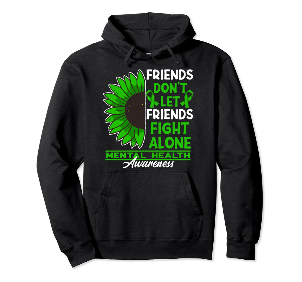 Dont Let Friends Fight Alone I Hoodie - Fun Novelty Design for Adults - T-Shirt, Sweatshirt, Hoodie