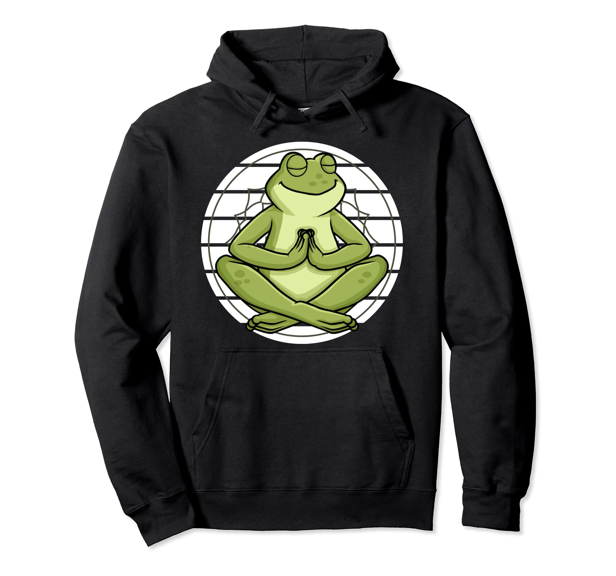 Meditating Frog Mindfulness Meditation Hoodie - Novelty Apparel Men Women - T-Shirt, Sweatshirt, Hoodie