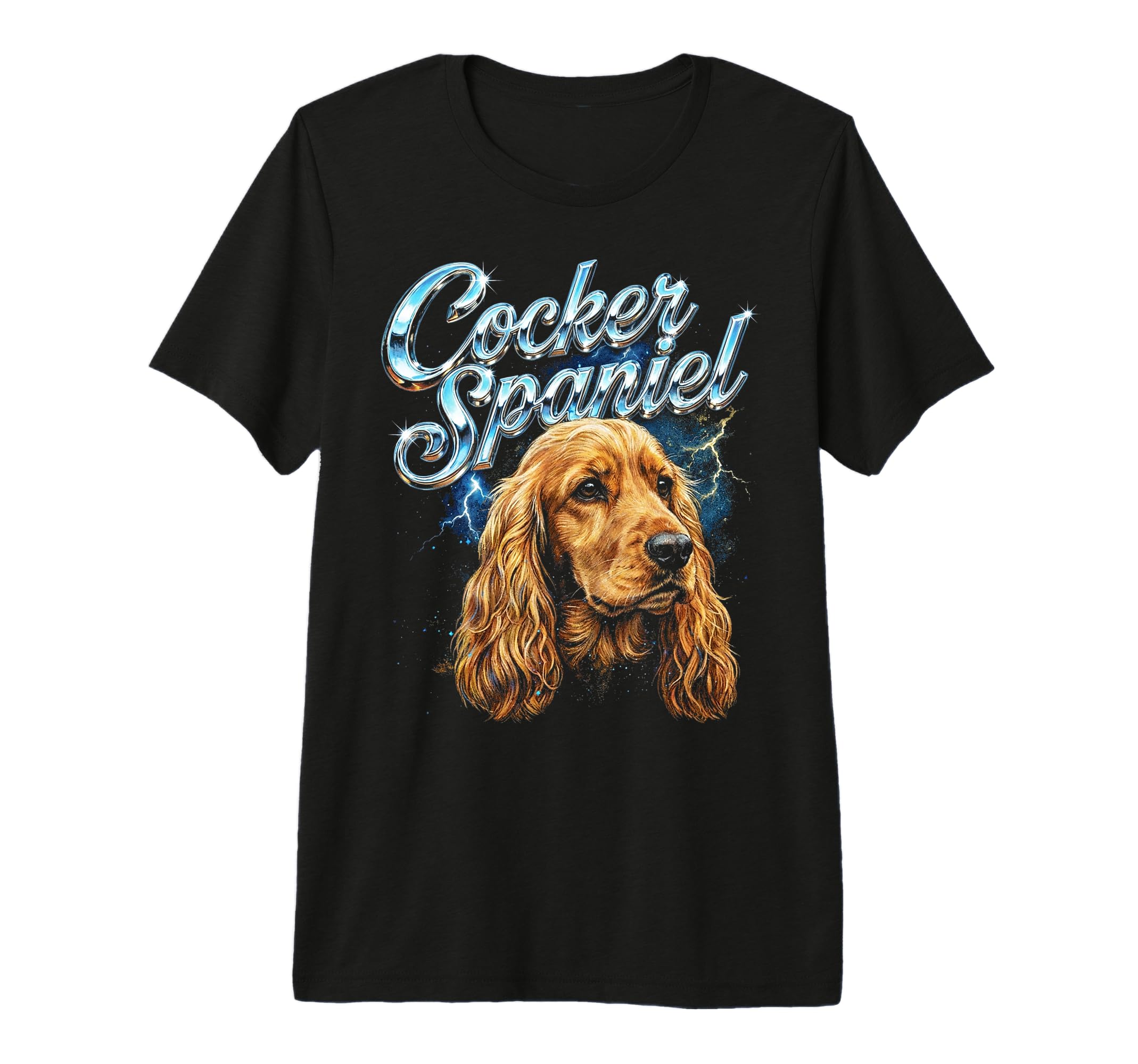 Cocker Spaniel 90S Dog Lover 80S Cocker T-Shirt - Graphic Print Unisex - T-Shirt, Sweatshirt, Hoodie
