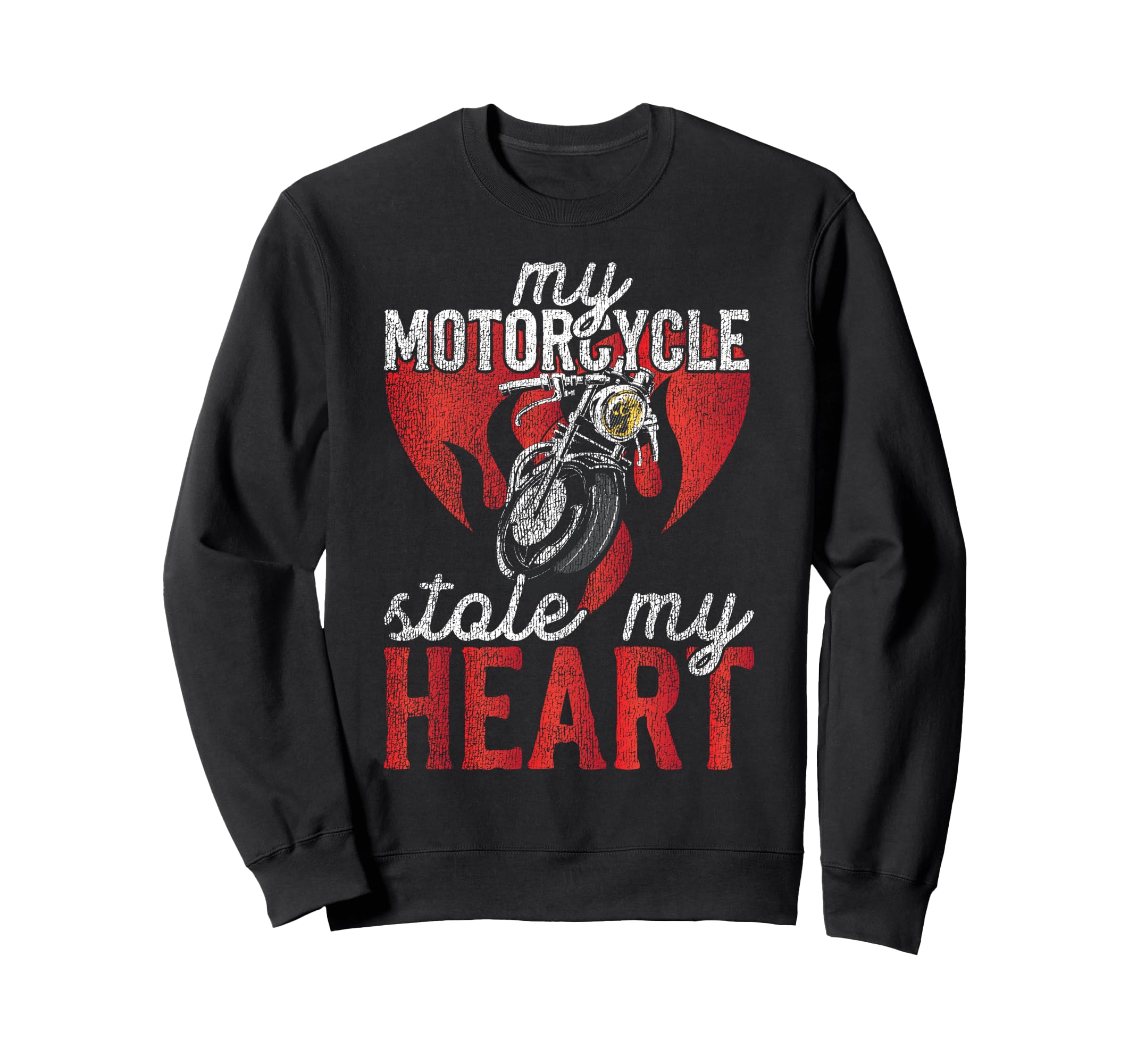 Motorcycle Biker Valentines Day My Sweatshirt - Graphic Print for Adults - T-Shirt, Sweatshirt, Hoodie