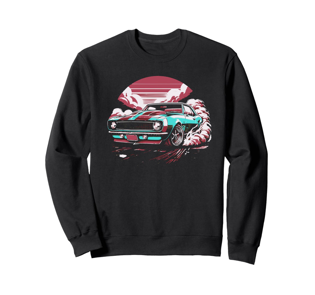 Muscle Car 60S 70S Car Lover Sweatshirt - Unique Graphic Unisex - T-Shirt, Sweatshirt, Hoodie
