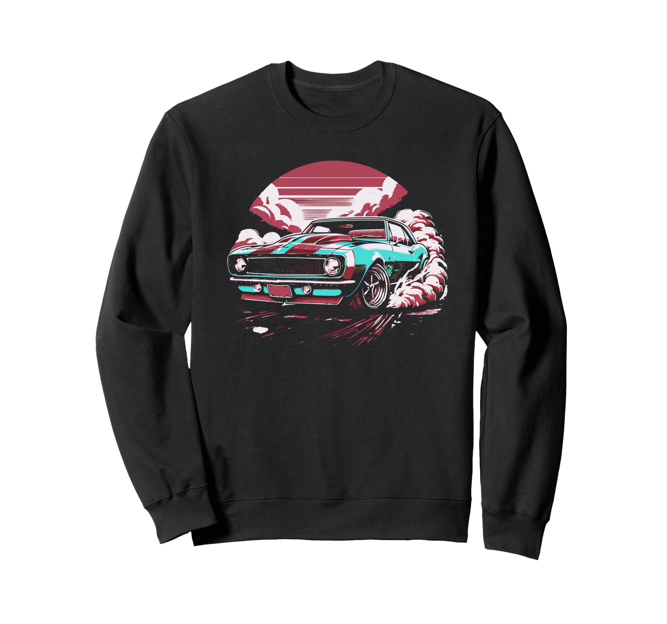 Muscle Car 60S 70S Car Lover Sweatshirt - Unique Graphic Unisex - T-Shirt, Sweatshirt, Hoodie